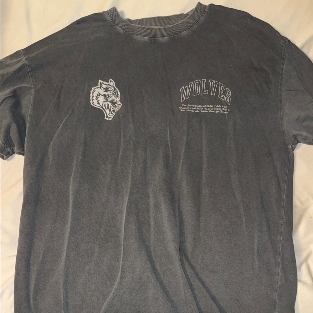 Darc Sport Wolves Graphic Charcoal Tee